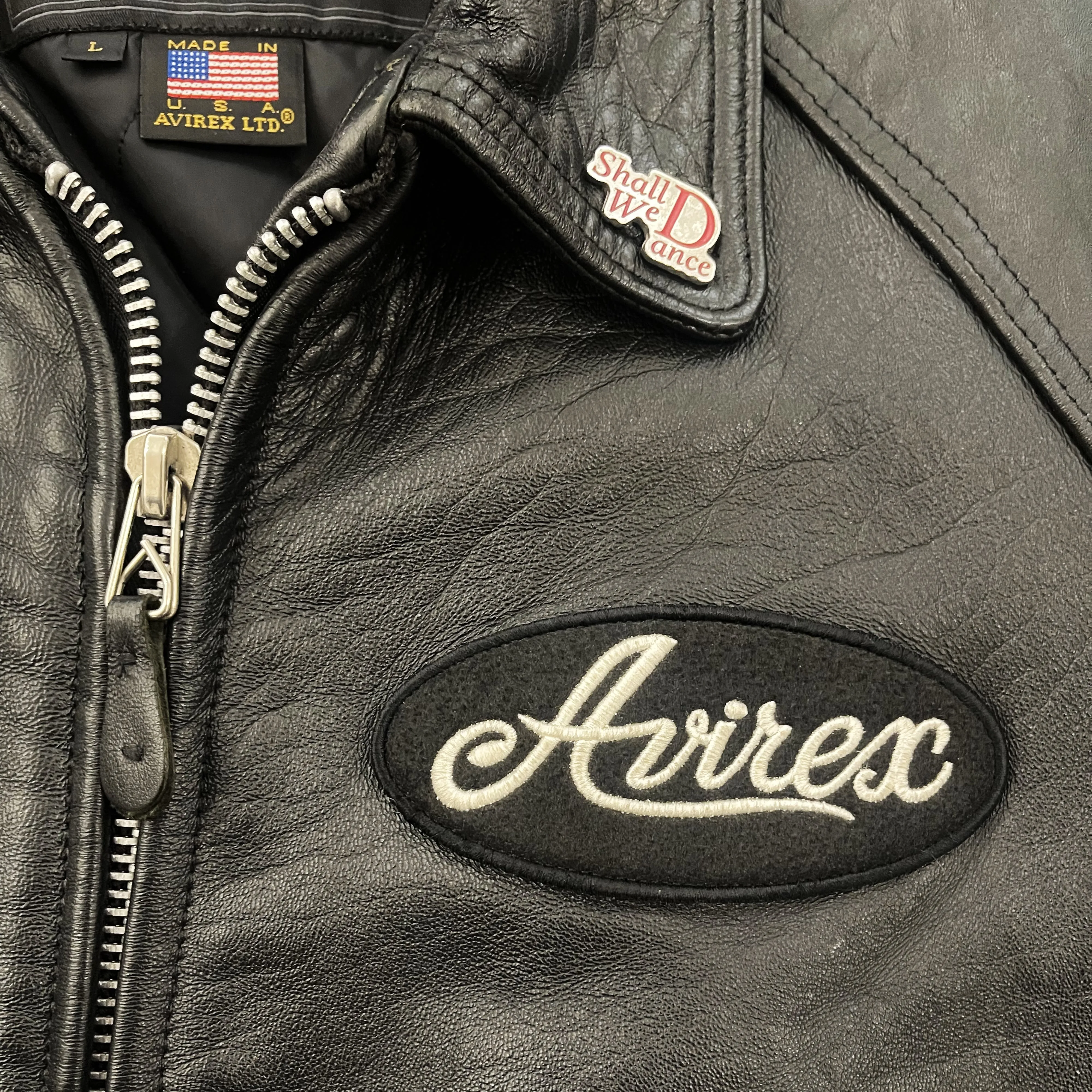 Vintage Avirex Leather Varsity Jacket