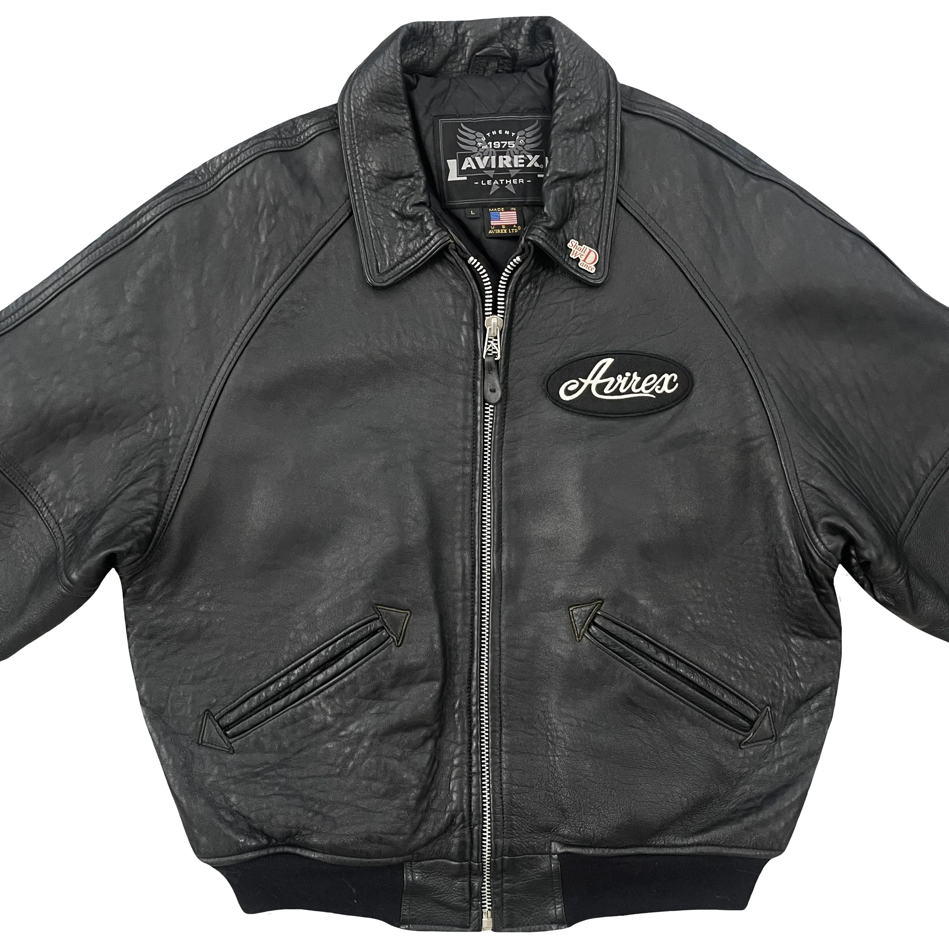 Vintage Avirex Leather Varsity Jacket