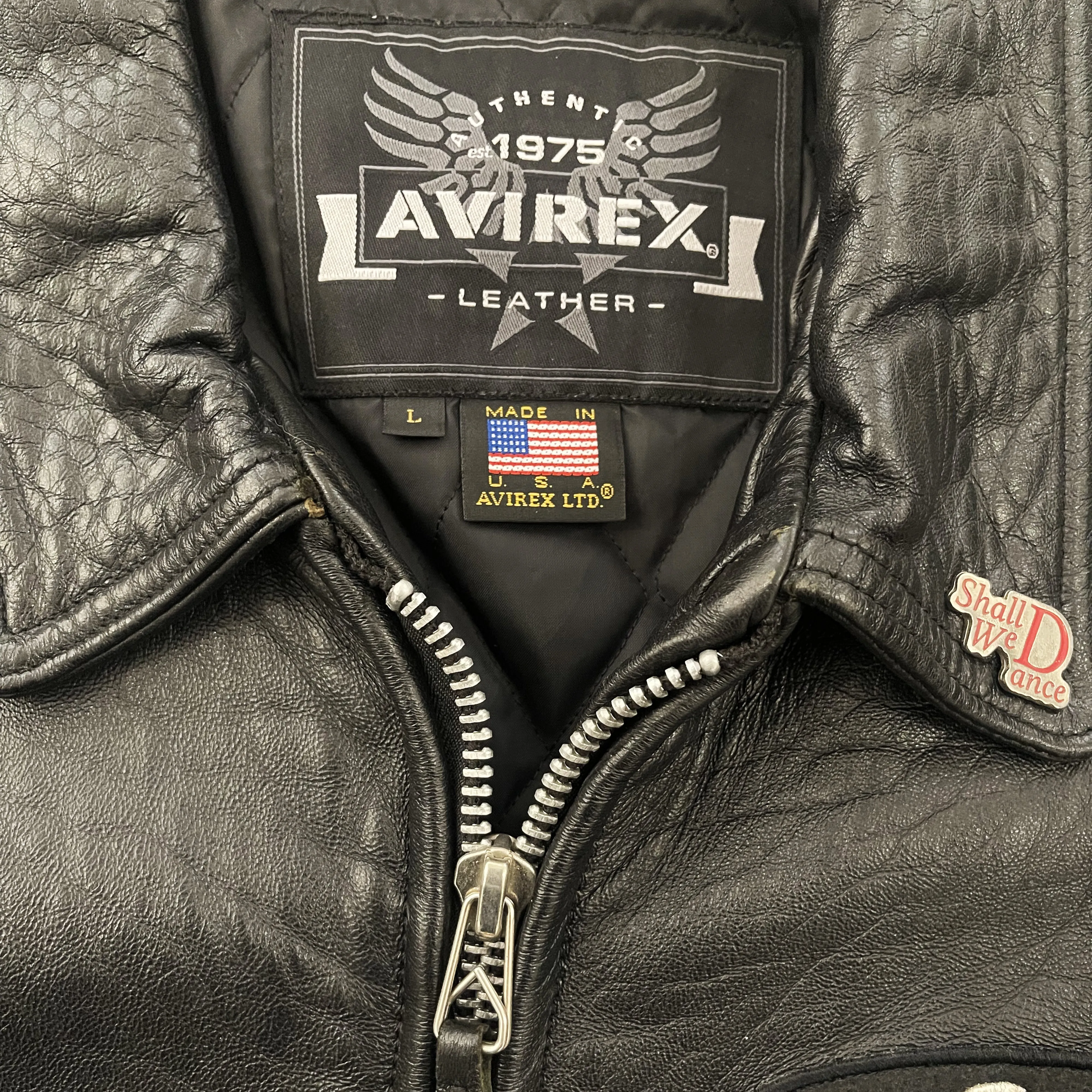 Vintage Avirex Leather Varsity Jacket