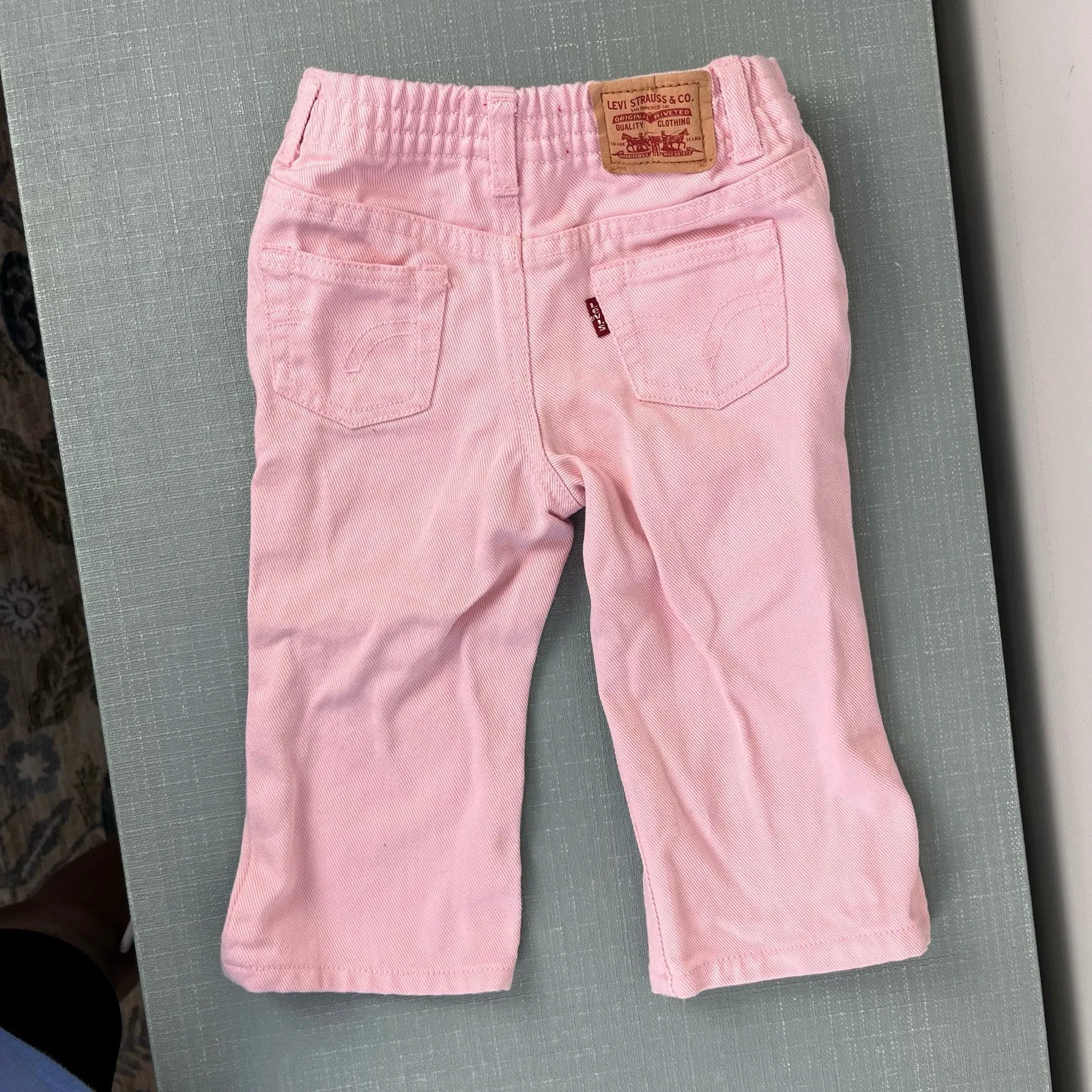 Vintage Levi's 517 Flare Jeans Pink 18 Months