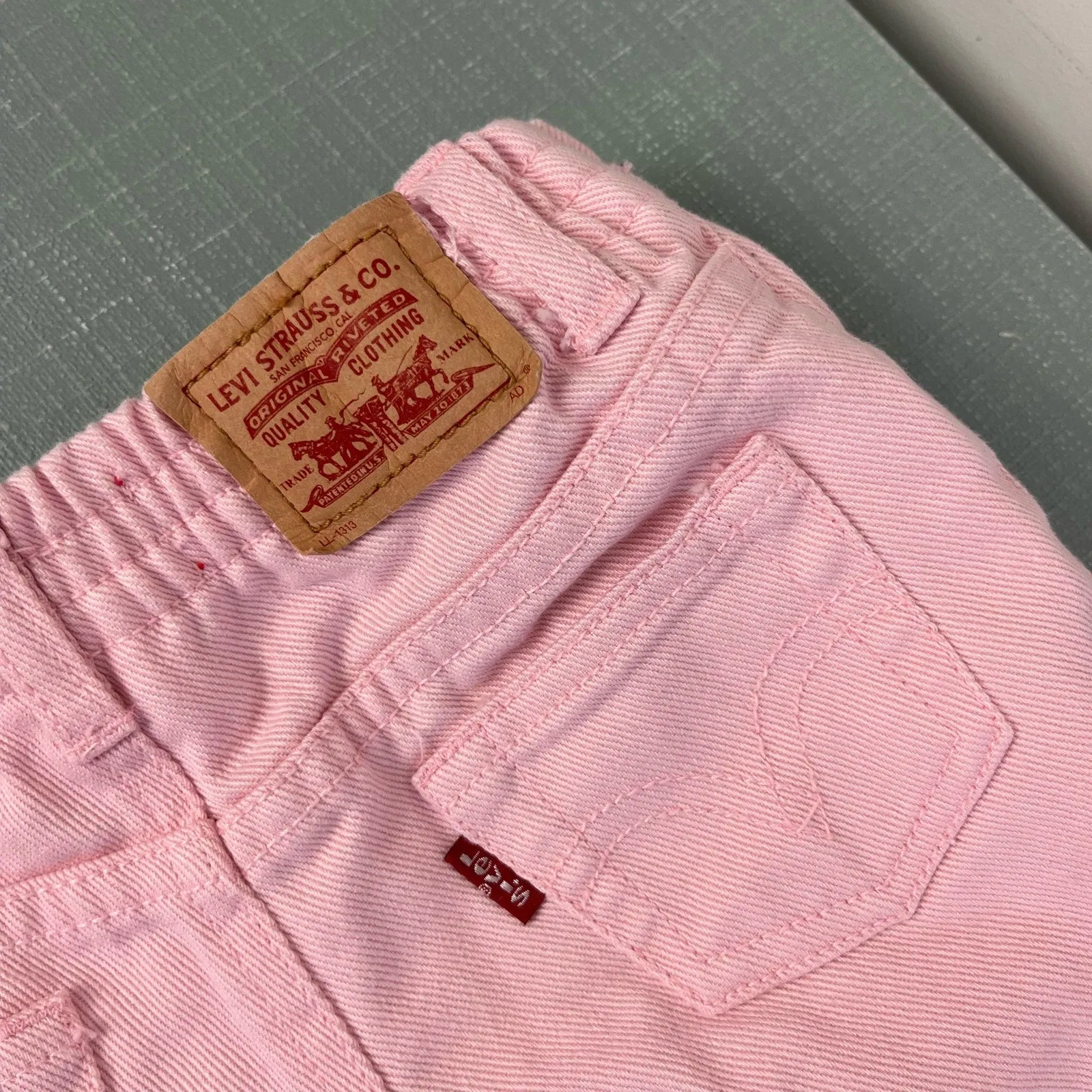 Vintage Levi's 517 Flare Jeans Pink 18 Months