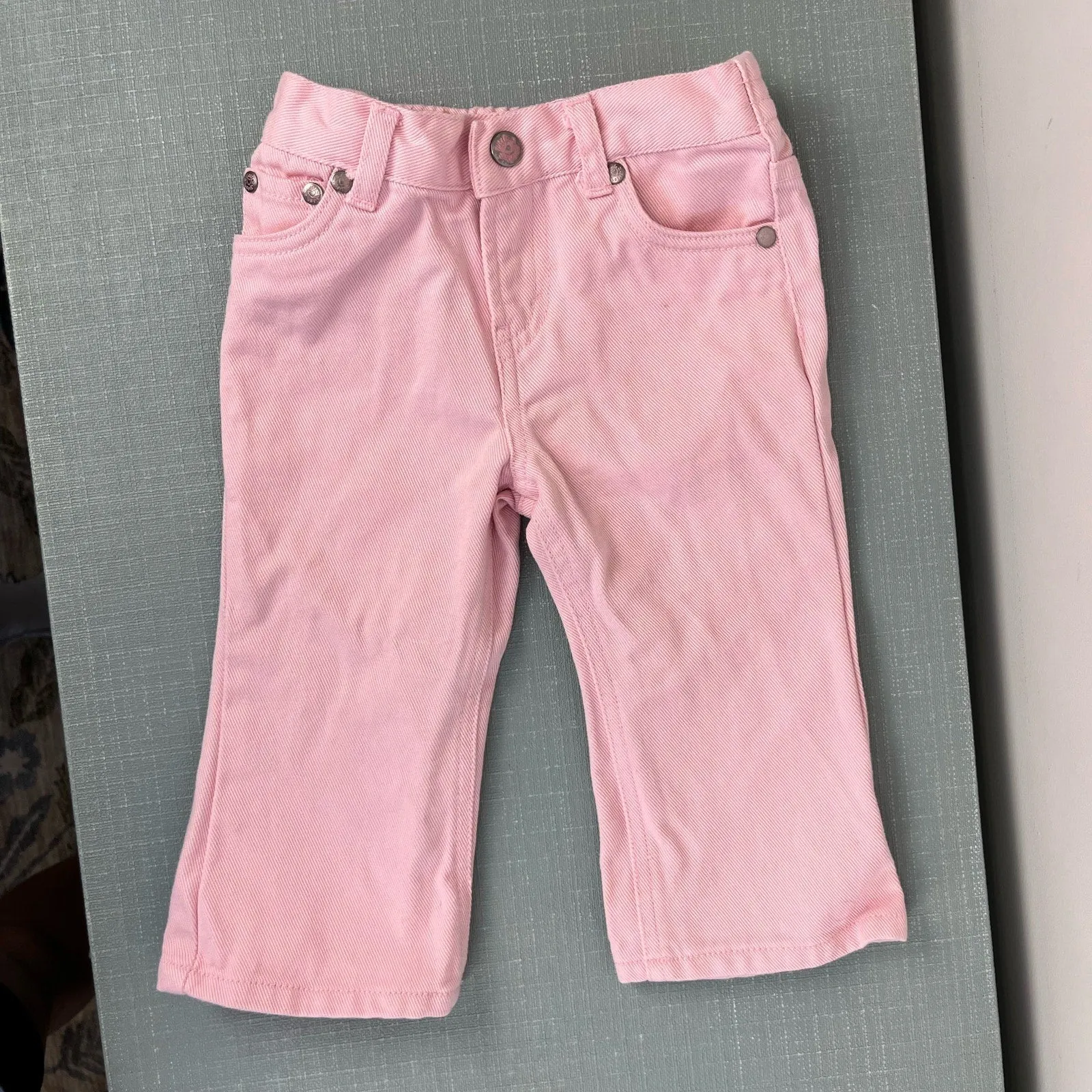 Vintage Levi's 517 Flare Jeans Pink 18 Months