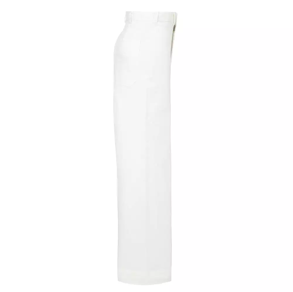 White Sailor Stretch Cotton Twill Pant