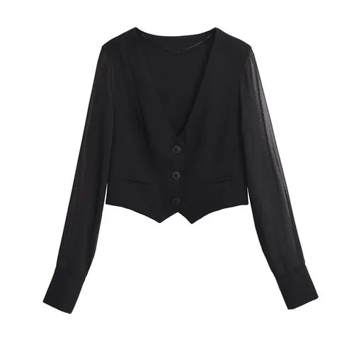 Women's Cardigan Long Sleeve Blouses Pocket Vacation Solid Color