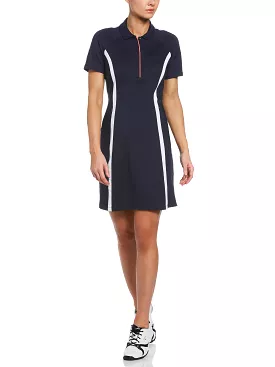 Womens Plus Swing Tech Color Block Golf Dress