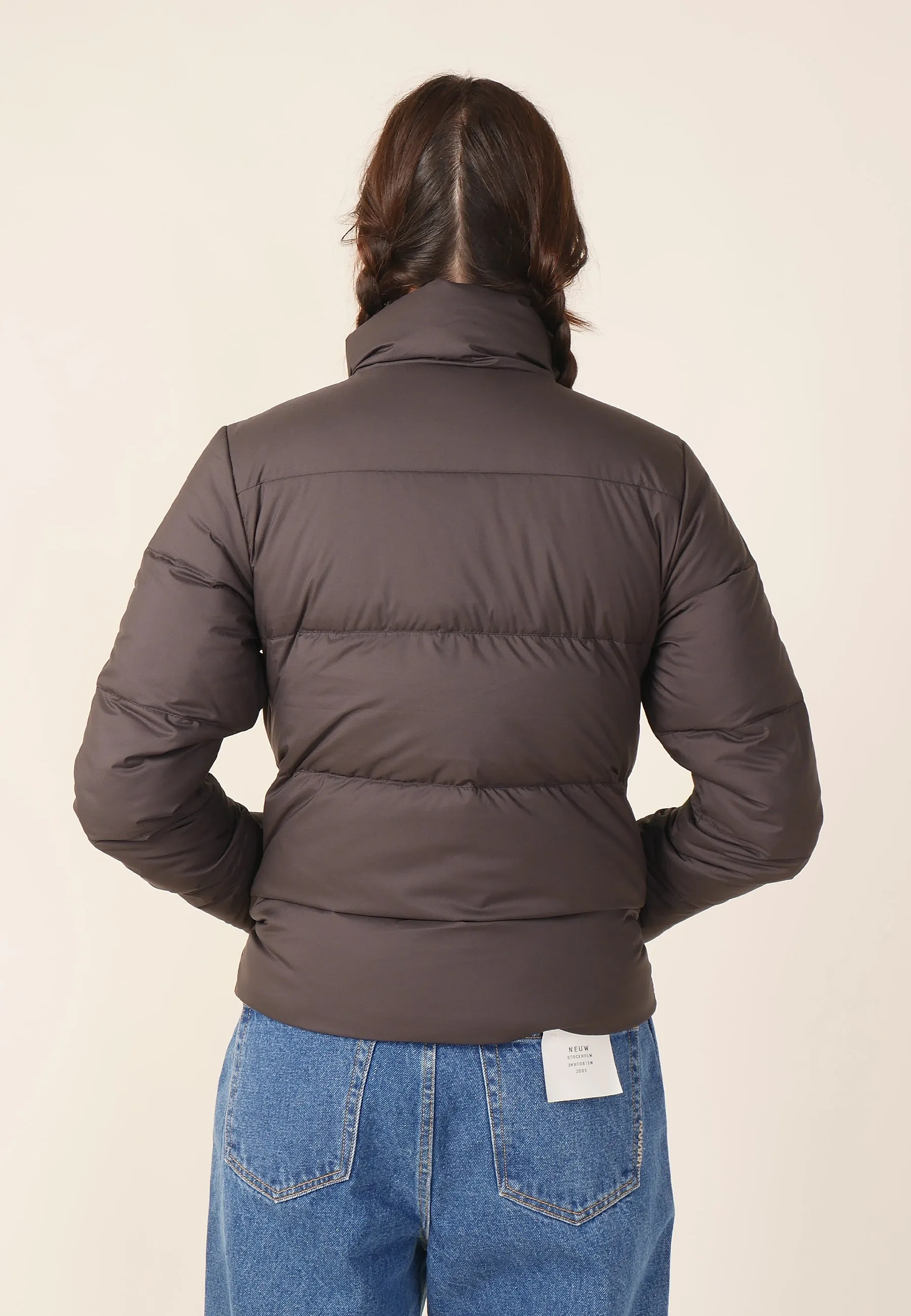 Womens Silent Down Jacket - black