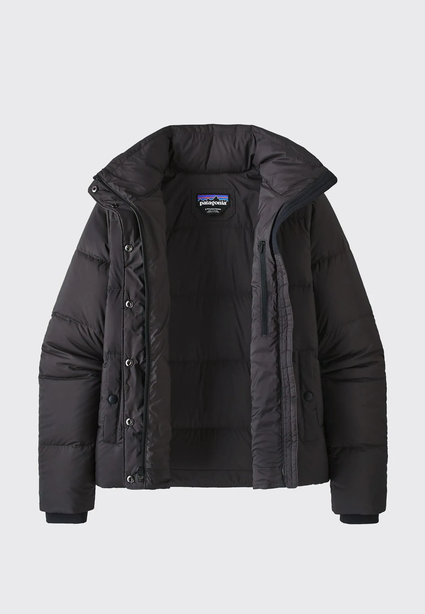 Womens Silent Down Jacket - black