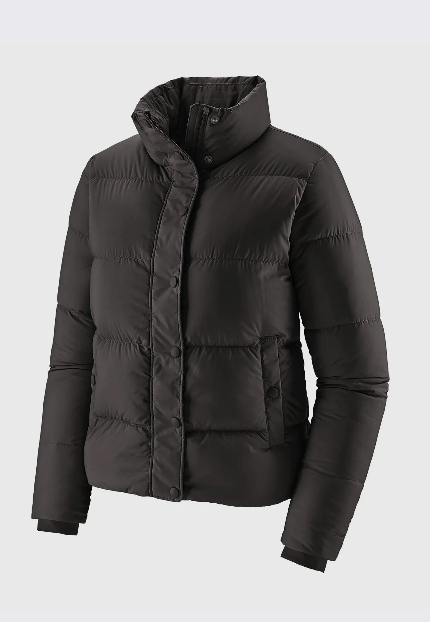 Womens Silent Down Jacket - black