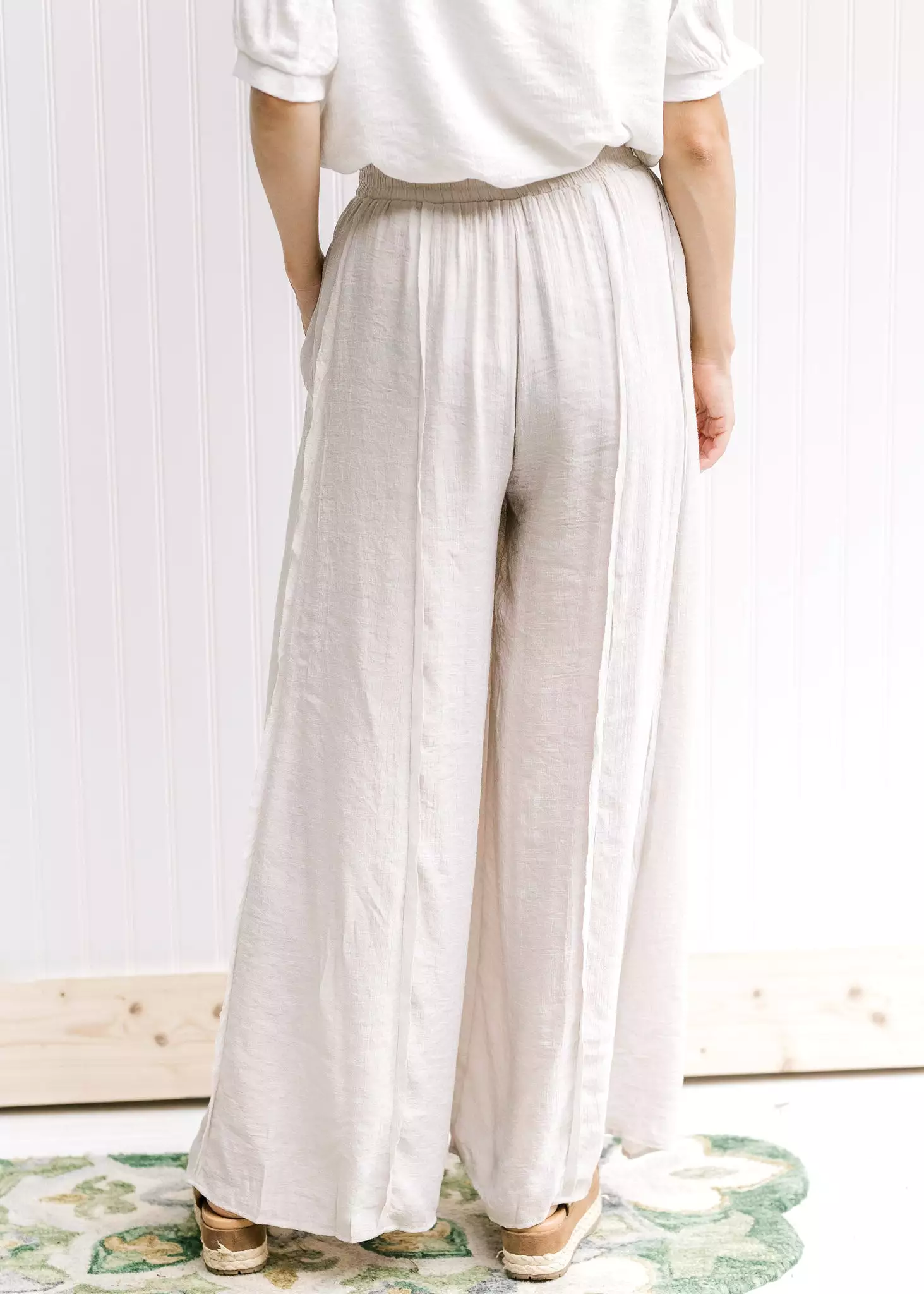 X Champagne Wide Leg Pants